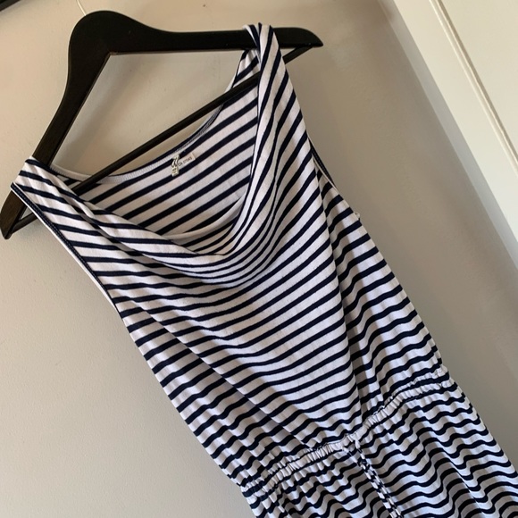 2/$18 Striped / Midi Dress / High Low - Picture 3 of 7